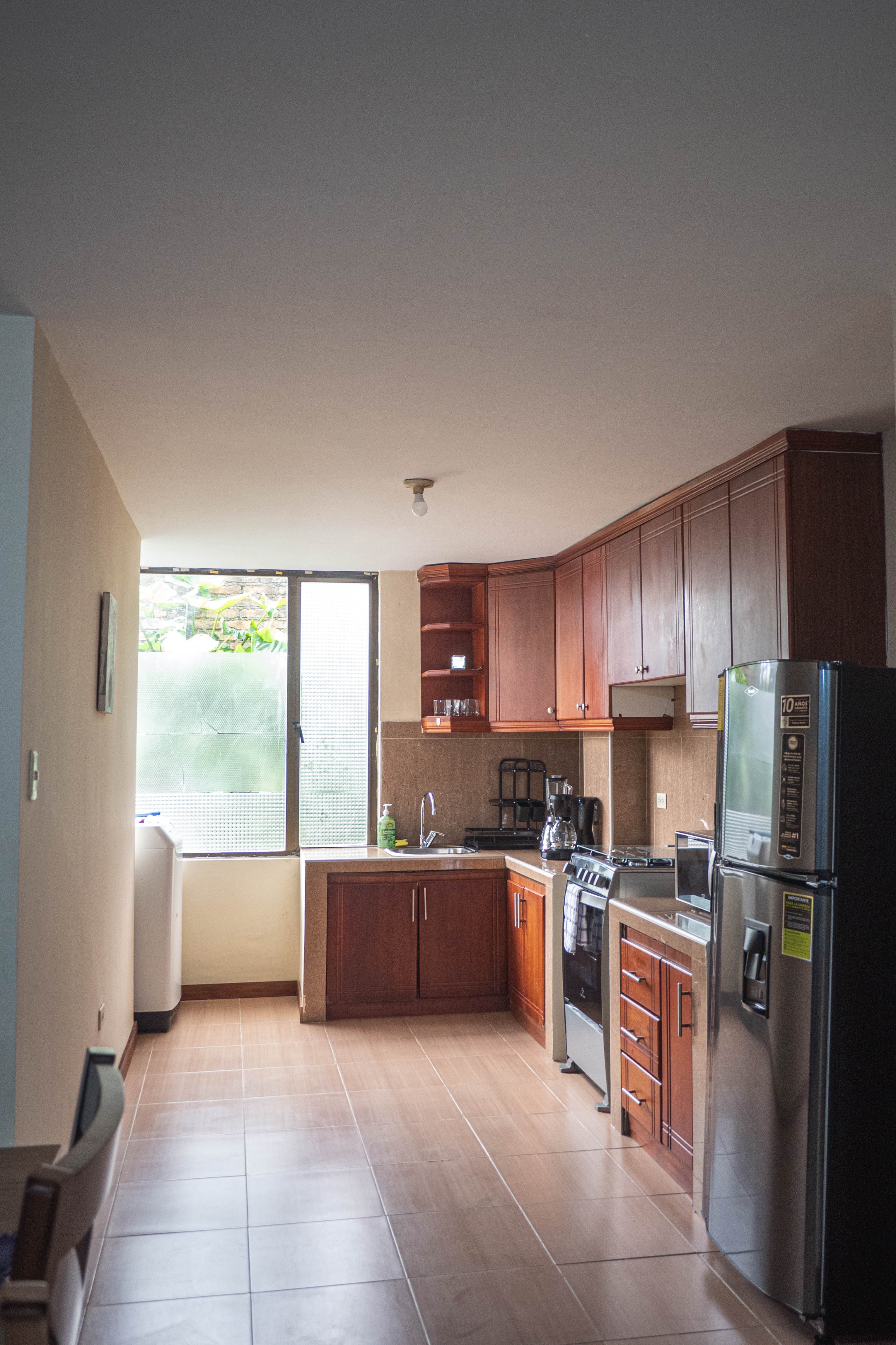 Cocina equipada del departamento en Loja